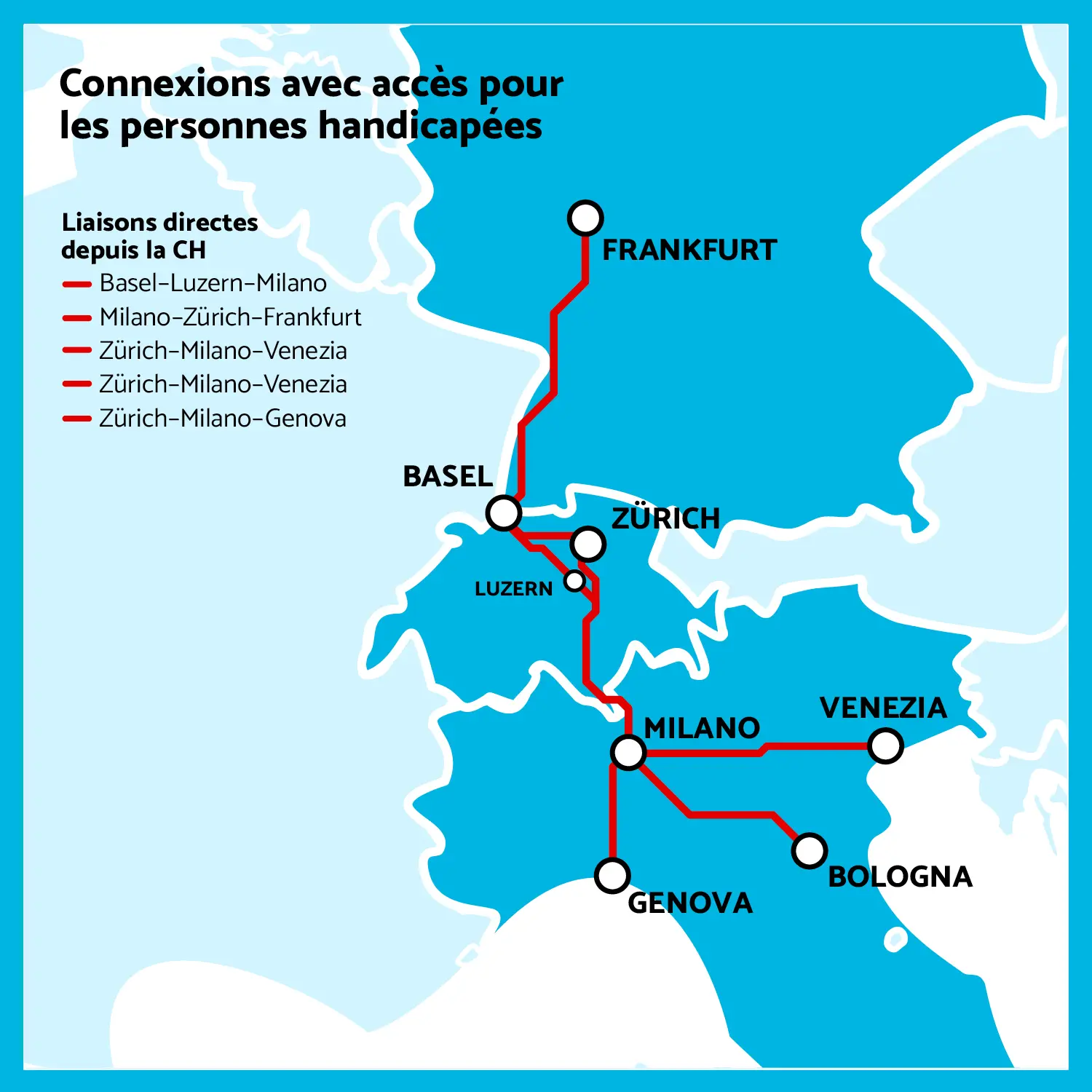 Connexions Avec Acces Pour Les Personnes Handicapees