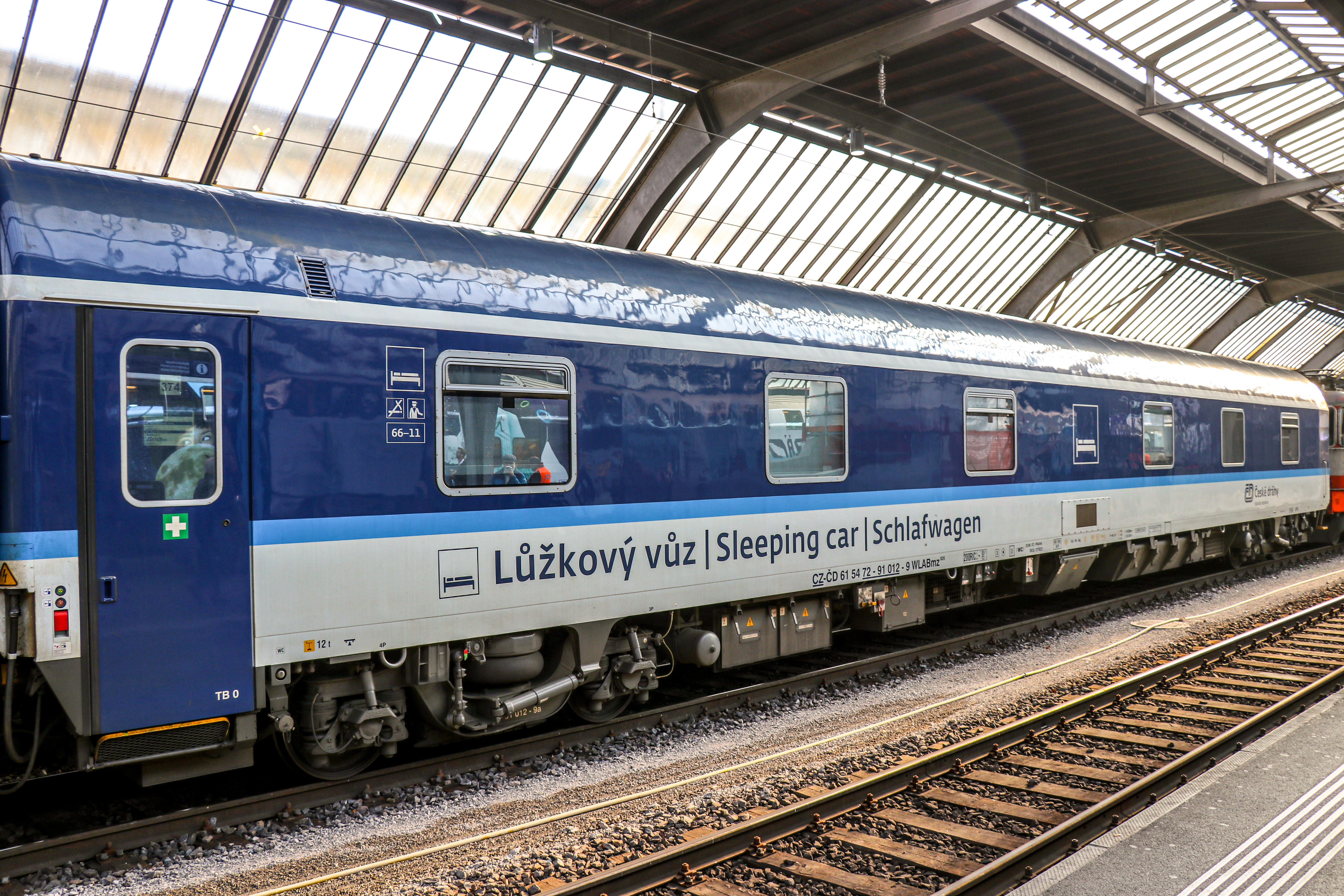 Auch der tschechische Nachtzug legt einen Halt in Dresden ein